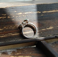 Image 4 of Chrysoprase cluster ring
