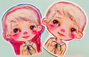 Sweet Dapper boy - set of 2 stickers