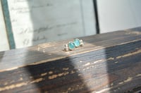 Image 4 of Grandidierite and diamond bud earrings 