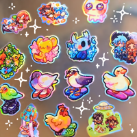 Image 1 of ★ BIG RAINBOW HOLO STICKERS ★