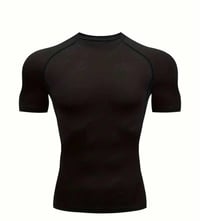Camisas de compresión para entrenamiento color negro