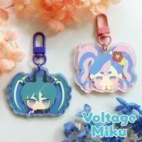 Image 1 of [RETIRING] Voltage Miku Acrylic Keychain