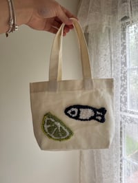 Image 1 of Walk to the Beach Mini Tote Bag