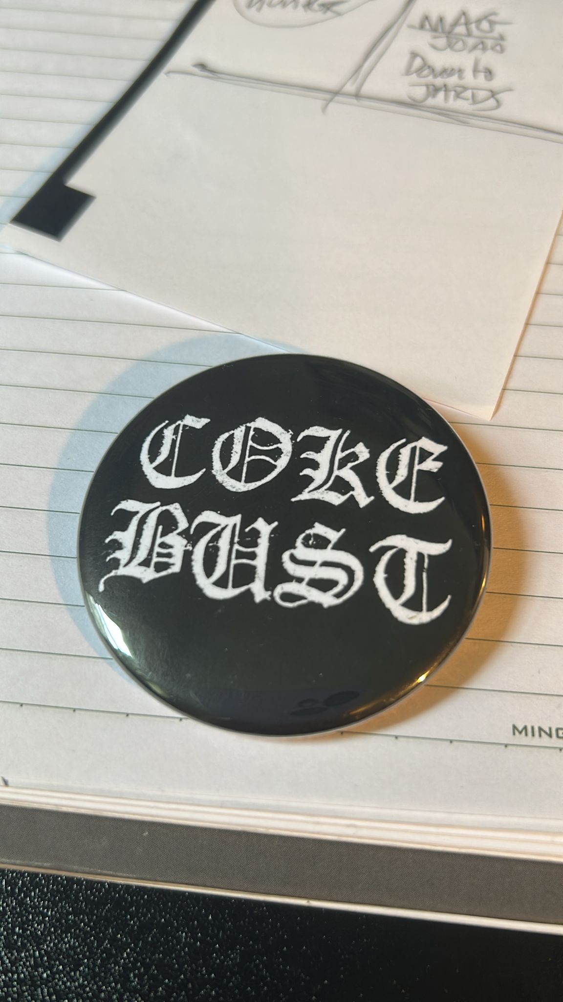 2.25" Button - Black Logo 