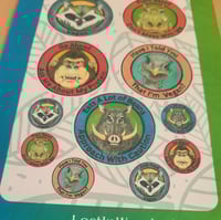 Image 3 of Paper Sticker Sheet Vegan Badges