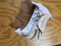 Image 3 of Post Partum Super Heavy Absorbency Linen Pad Set in Undyed Natural 