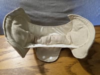 Image 2 of Post Partum Super Heavy Absorbency Linen Pad Set in Undyed Natural 