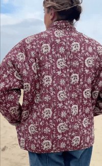 Image 5 of Veste Nomade blockprint Collab'