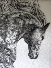 Image 2 of Lace Horse Wall Hanging