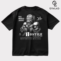 Image 1 of Hostile Gorilla Full Muscle Jacket Oversized Gym T-Shirt 🔥 NEW DROP