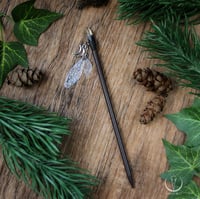 Image 1 of Crystal hair pin with fairy wings