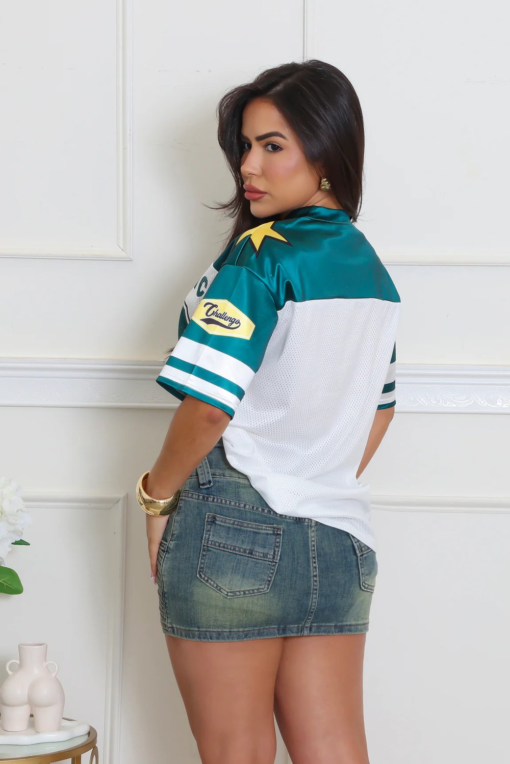 Image of ENERGETIC JERSEY TOP-green