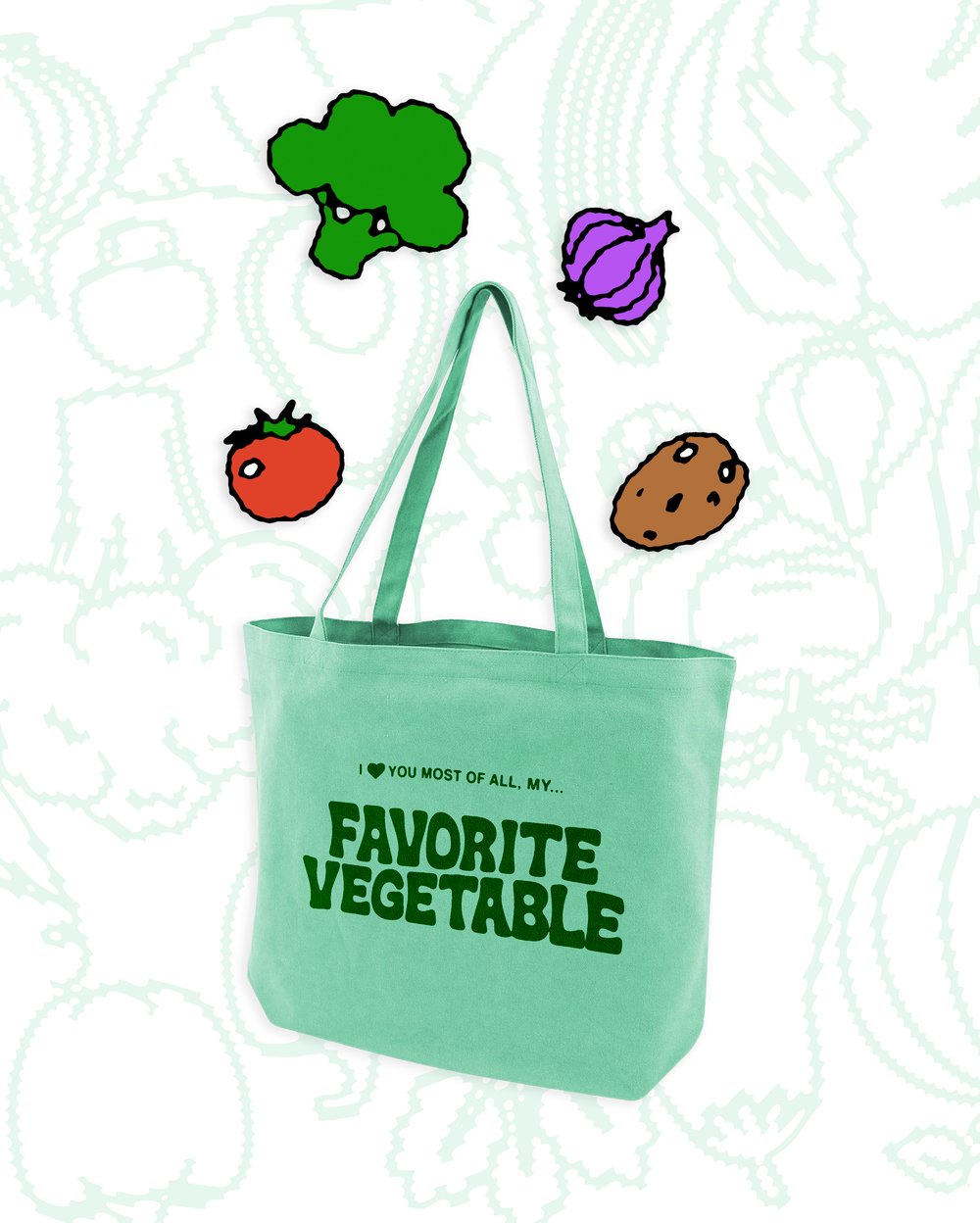 Vegetable Tote Bag