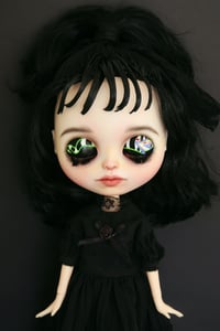 Image 3 of Lydia Deetz Inspired Blythe Doll