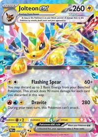 Jolteon ex - 030/131 - SV: Prismatic Evolutions - Lightly Played