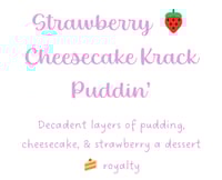 Strawberry Cheesecake Krack Puddin'