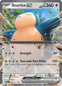 Snorlax ex - SV: Prismatic Evolutions - Lightly Played