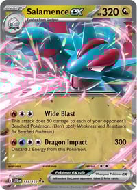 Salamence ex - 114/159 - SV09: Journey Together - Near Mint