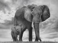 Image 1 of 18x24 ORIGINAL ART “Unwavering protector”  2024