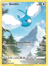 Swablu - Crown Zenith: Galarian Gallery - Lightly Played