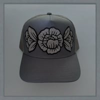 Image 1 of Gray Floral Burst