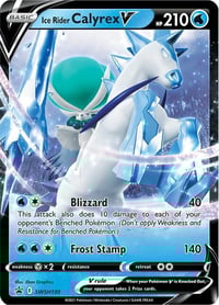 Ice Rider Calyrex V - SWSH130 - SWSH: Sword & Shield Promo Cards - Near Mint