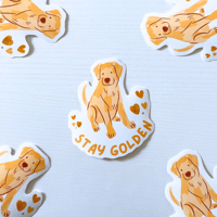 Image 1 of Stay Golden Sticker