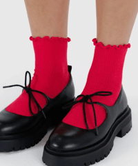 Image 5 of Baggu - Lettuce Edge Socks Set of 2