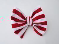 Red + White Stripe | classic bow