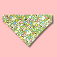Image 1 of Green Dog Floral Dog Bandana