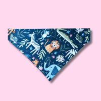 Image 1 of Zoo Animals Dog Bandana