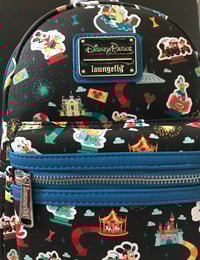 Image 3 of Loungefly Disney Parks Disneyland World Castle Backpack