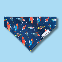 Image 1 of Spaceships Dog Bandana