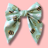 Image 1 of Bumble Bees Dog Bow Tie