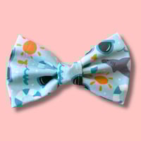Image 2 of Summer Sharks Dog Bow Tie
