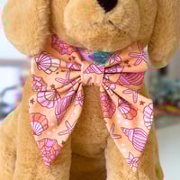 Image 3 of Mermaid Shells Dog Bow Tie
