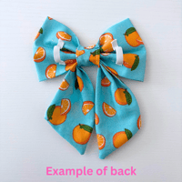 Image 3 of Navy Florals Rifle Paper Co. Dog Bow Tie