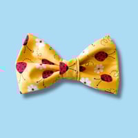 Image 2 of Ladybugs Dog Bow Tie