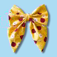 Image 1 of Ladybugs Dog Bow Tie