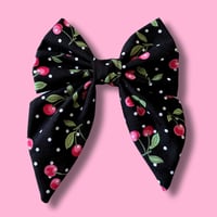 Image 1 of Cherry Polkadots Dog Bow Tie