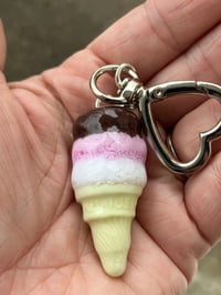 Image 5 of Ice cream charms, Polymer clay charms, Kawaii ice cream cone charms