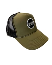 Image 1 of CJ MESH HESH TRUCKER CAP OLIVE/BLK