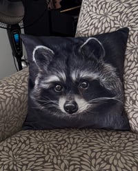Image 1 of Luna: Raccoon Art Cushion Cover
