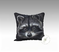 Image 2 of Luna: Raccoon Art Cushion Cover
