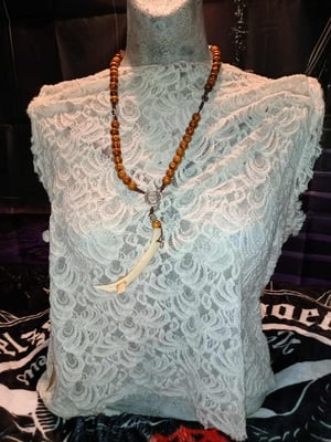 Image of Upside Down REVERSED Real Human Rib in Rosary #1