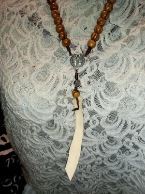 Image of Real Human Rib in Rosary #3