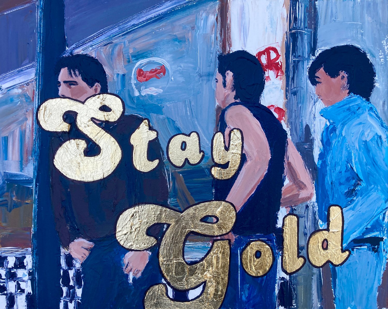 Image of Stay gold (original on canvas)
