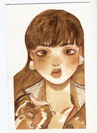 COFFEE&DONUTS (Painted with real coffee)