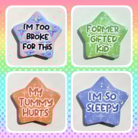 Image 3 of SILLY STAR BUTTONS