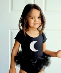 Image 1 of Crescent Moon Tutu Bodysuit Leotard Girls Tulle Dress Set